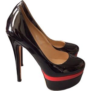 Gorgeous Black and Red Platform Heels